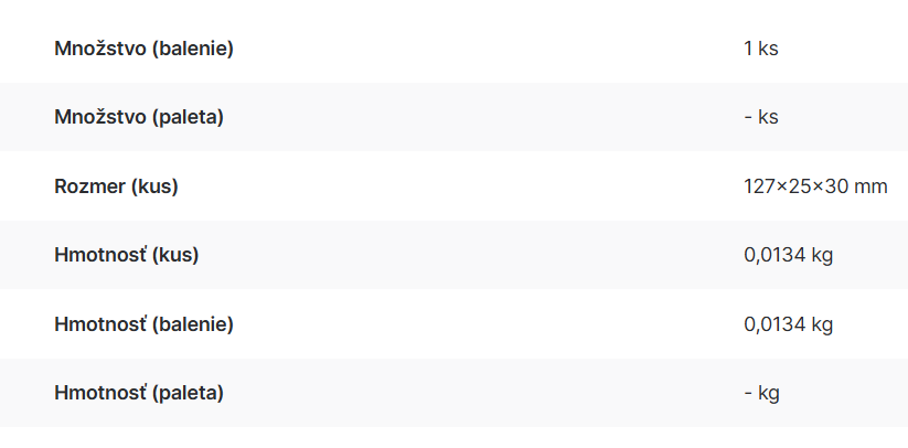 Zámok žľabu AVZ102-R102 | AVZ-P002 - logistické informácie