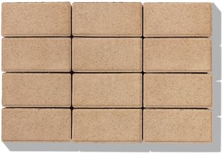 Zámková dlažba KLASIKO 6 s rozmermi 20 x 10 x 6 cm - piesková farba