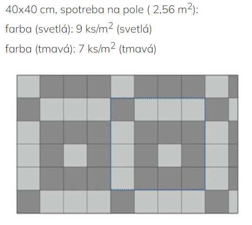 Terasové platne LA LINA - Vzory uloženia terasových platní