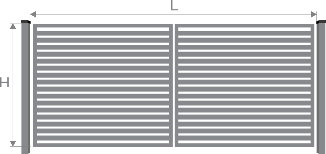 Krídlová brána FENCE 01