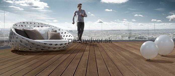 Terasová doska Termojaseň Profix 2 jemne drážkovaný/hladký | 2300 mm