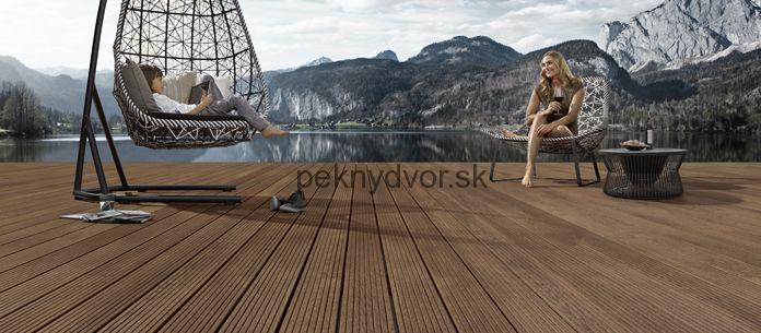 Terasová doska Termojaseň Profix 2 jemne drážkovaný/hladký | 2500 mm