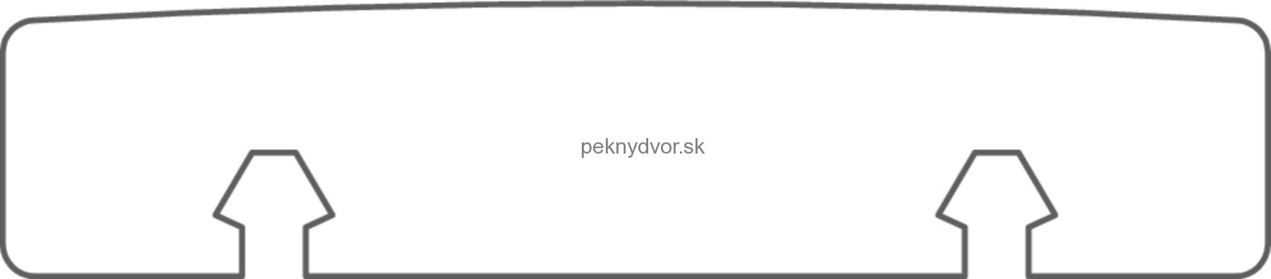 Terasová doska Termojaseň, Clip JuAn® | 3700 mm