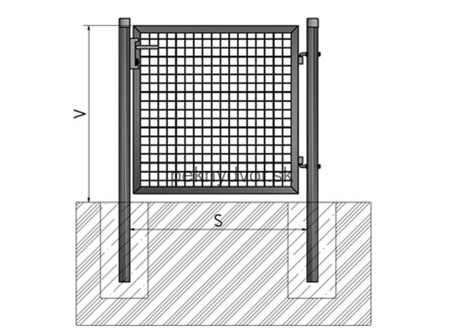 Bránka BJ ECO 1000x1000 - antracit - zvoľte výšku
