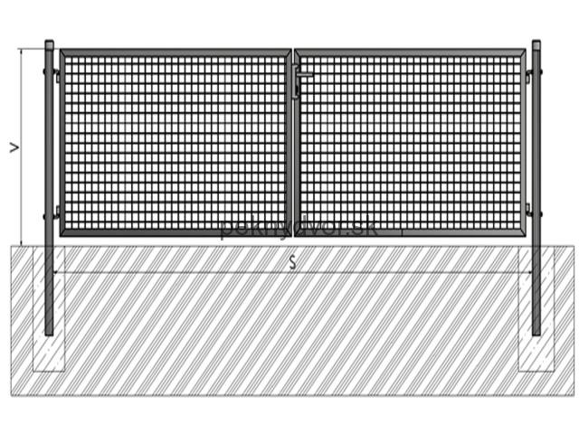 Brána BD ECO 1000x3600 - antracit - zvoľte výšku