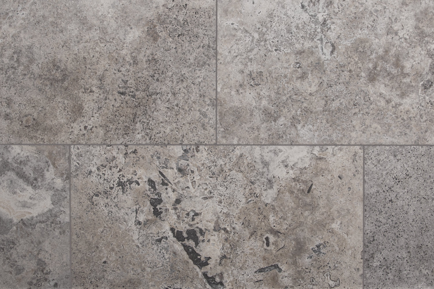 Travertín Silver CC 61×61, filled+honed