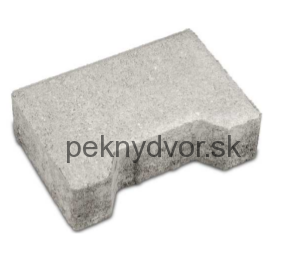 Priemyselná dlažba HÁČKO NEHLUČNÁ | 14 x 20 x 6 cm (krajový prvok)