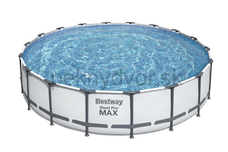 Bazén Bestway® Steel Pro MAX, 56462, kartušová filtrácia, rebrík, plachta, 549x122 cm