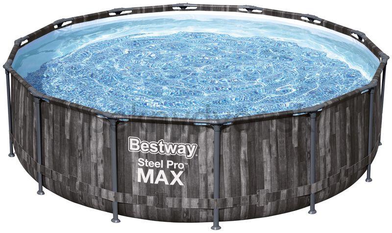 Bazén Bestway® Steel Pro MAX, 5614Z, kartušová filtrácia, rebrík, plachta, 427x107 cm