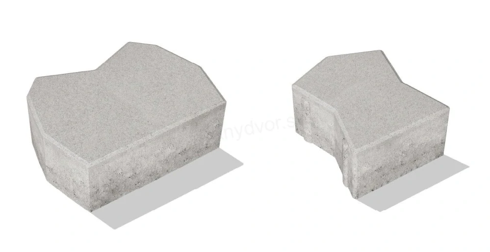 Zámková dlažba ARIBA kombi 8cm začiatok