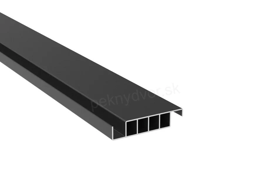 Hliníková plotová výplň 20x95 - 2,4 m, pre naklápací systém, Čierna R9004