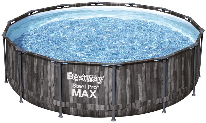 Bazén Bestway® Steel Pro MAX, 5614Z, kartušová filtrácia, rebrík, plachta, 427x107 cm