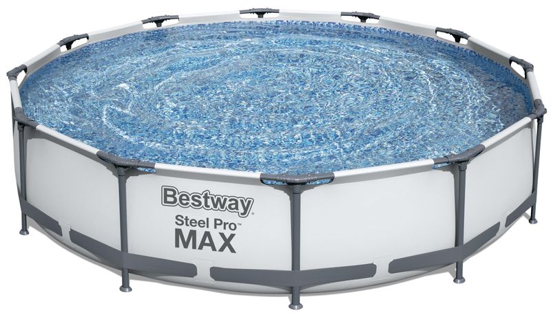 Bazén Bestway® Steel Pro MAX, 56950, kartušová filtrácia, rebrík, plachta, 427x107 cm