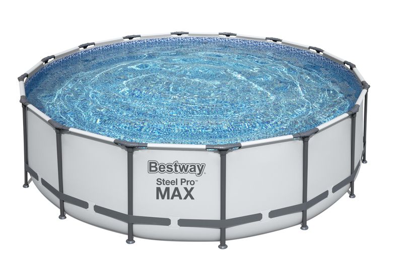 Bazén Bestway® Steel Pro MAX, 5612Z, kartušová filtrácia, rebrík, plachta, 488x122 cm