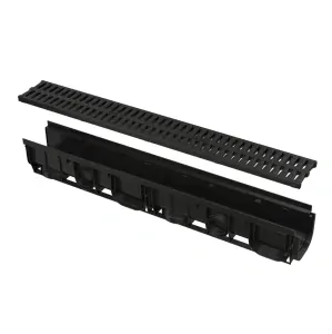 Vonkajší žľab 100 mm s plastovým rámom a plastovým roštom A15 | AVZ102-R501