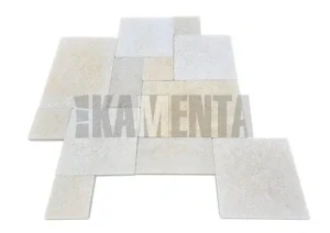 Mramor Sunstone dlažba Francúzsky vzor, hrúbka 3cm – Omieľaný povrch