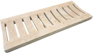 Odtokový Žľab k bazénu Travertín Classic 61x25cm, hrúbka 3cm