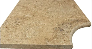 Bazénový lem – vnútorný roh Travertín Camel 45,7 x 33cm, hrúbka 3cm