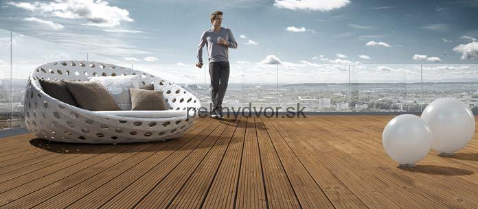 Terasová doska Termoborovica Profix 2 jemne drážkovaný/hladký | 3000 mm