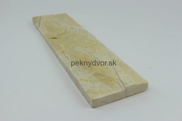 Mramor žltý kamenný obklad 30 x 7,5cm hr.: 1,2-1,8cm