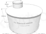 Plastová nádrž na dažďovú vodu | samonosná 3 m3