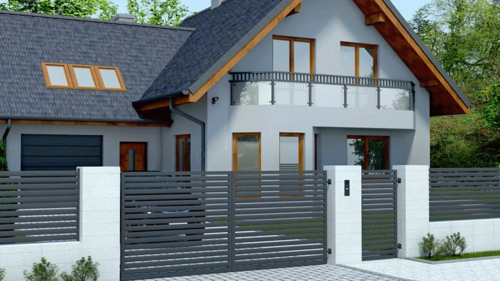 Krídlová brána FENCE 02