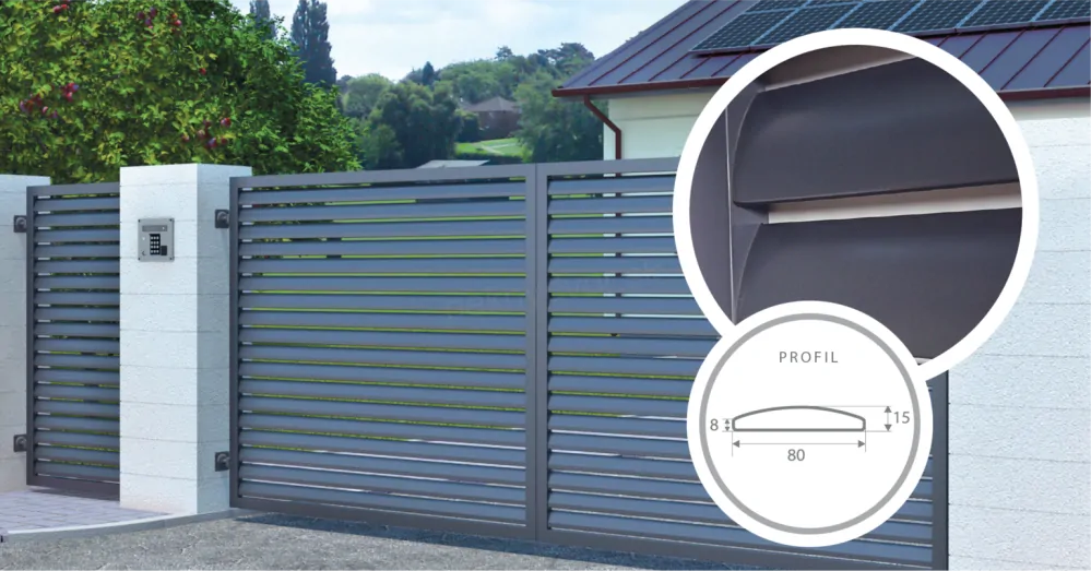 Posuvná brána FENCE 09