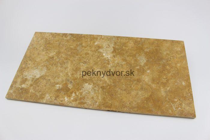 Travertín Gold CC obklad 61 x 30,5 x 1,2cm plnený , brúsený