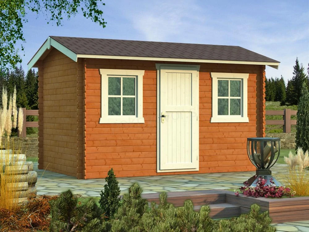 Záhradná chatka typ 105 - 395 x 295 cm