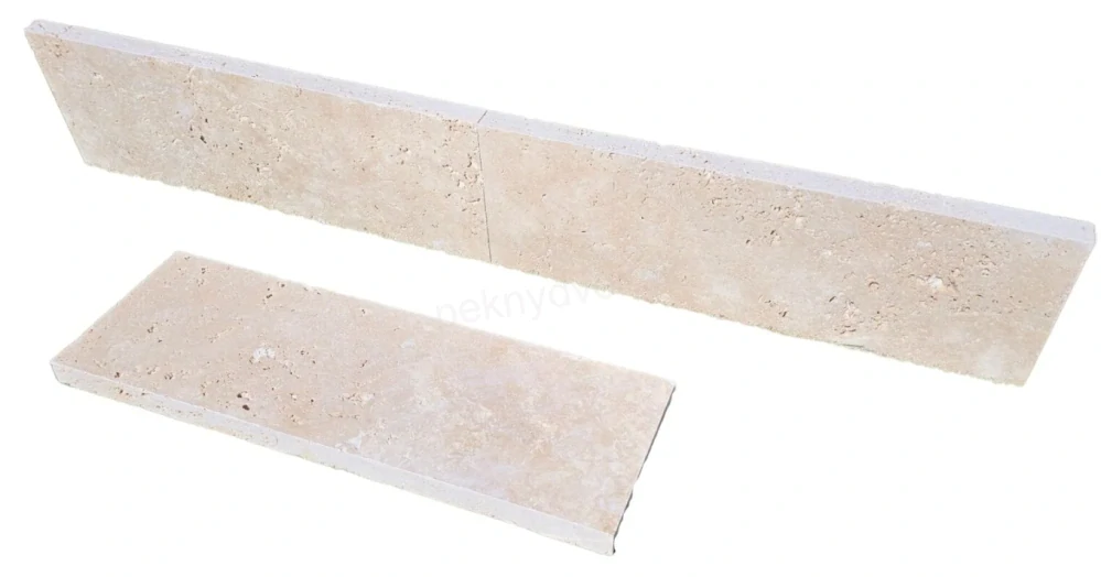 Obrubník z Travertínu Classic 61×20,3cm , hrúbka 3cm