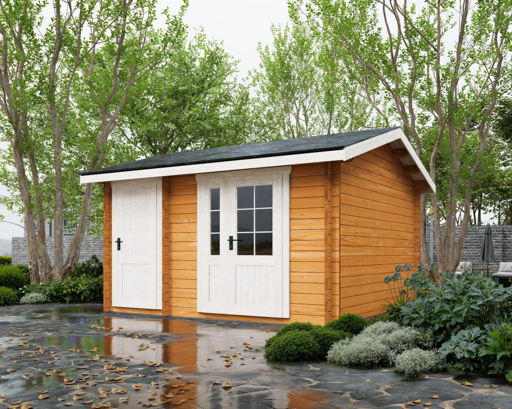 Záhradná chatka typ 112 - 385 x 385 cm 