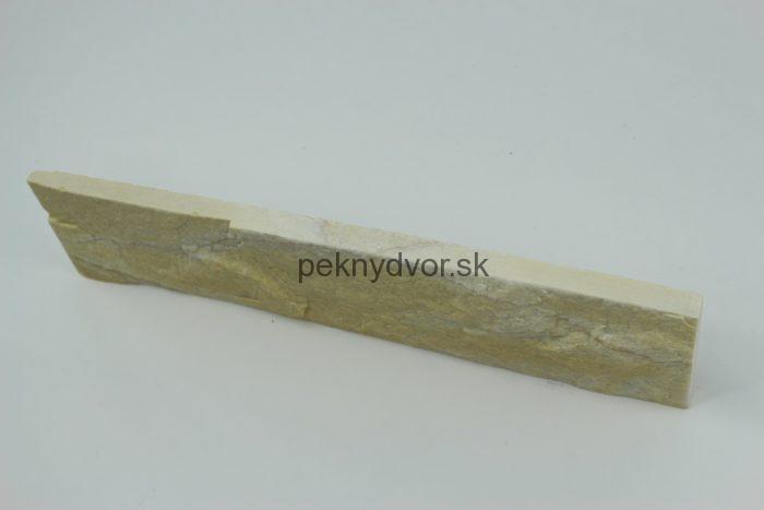 Mramor žltý kamenný obklad 30 x 7,5cm hr.: 1,2-1,8cm