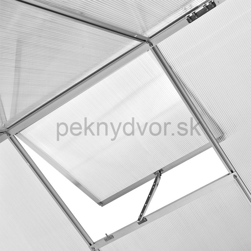 Skleník 192x192x205 cm so základňou Eco