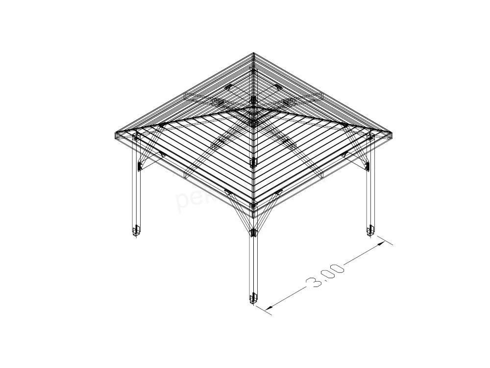 Altán - 300 x 300 cm
