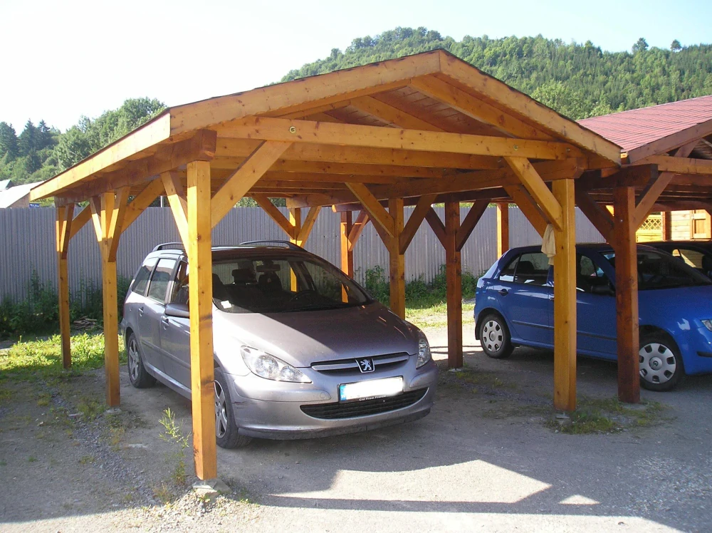 Sedlový prístrešok s latovaním 320 x 500 cm