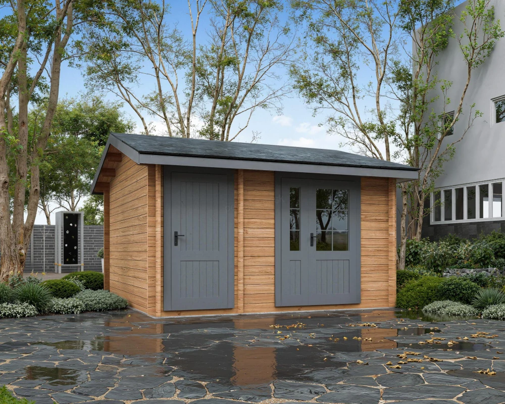 Záhradná chatka typ 112 - 385 x 385 cm 