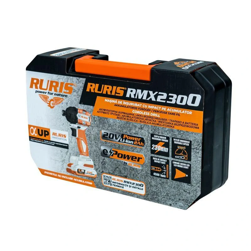 RURIS aku rázový uťahovák RMX 2300