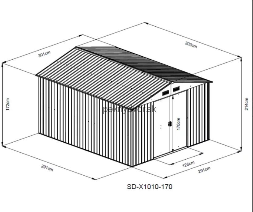 HECHT 10x10 PLUS - záhradný domček