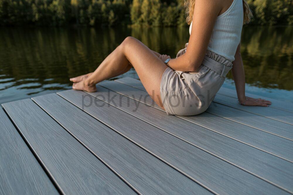 Terasová doska WPC UPM ProFi Piazza One Silver Teak | 4000 mm