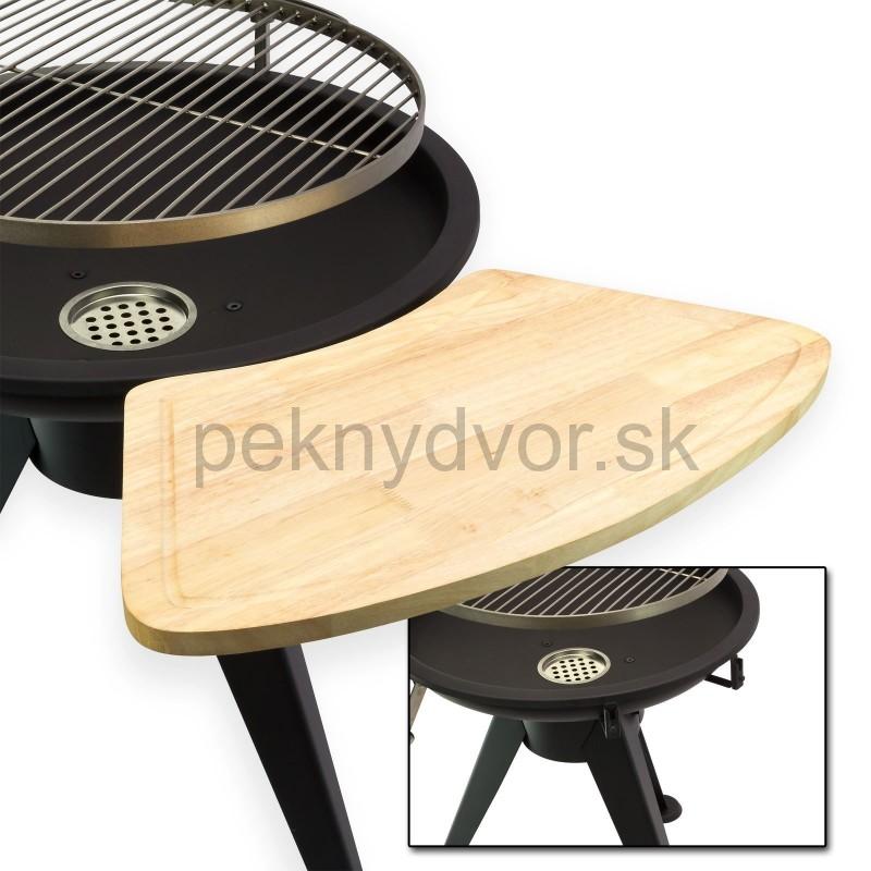 Okrúhly gril s nerezovým roštom 55 cm Nevada