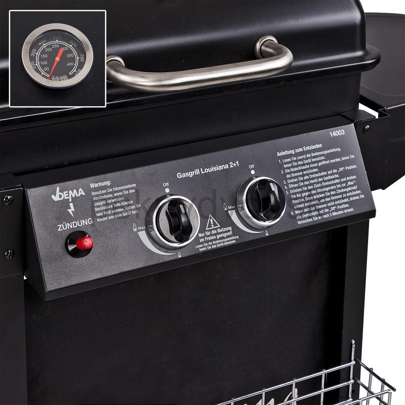 Plynový gril záhradný 2+1 horáky 8,7 kW Louisiana