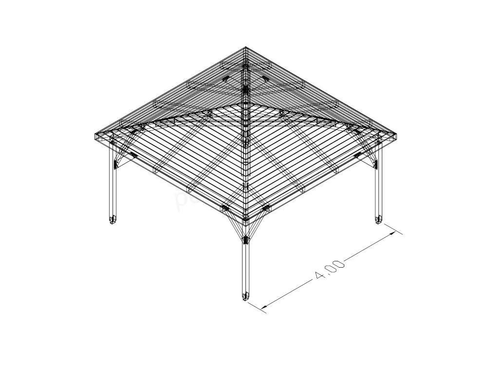 Altán 400 x 400 cm