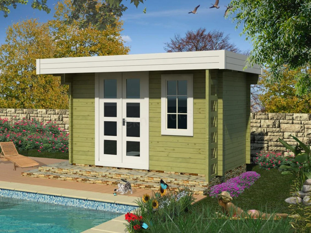 Záhradná chatka typ 970 - 395 x 295 cm 