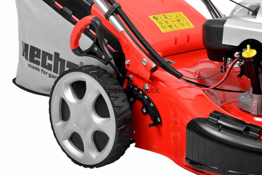 HECHT 5563 SXE - benzínová trojkolesová kosačka s pojazdom