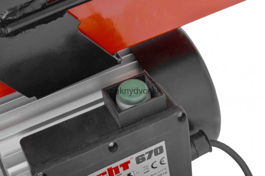 HECHT 670 - elektrická štiepačka na drevo