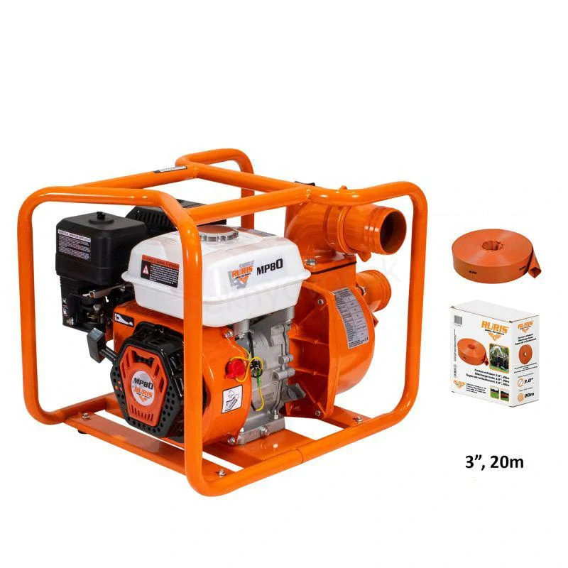 RURIS motorové čerpadlo MP80 + hadica 3" 20m