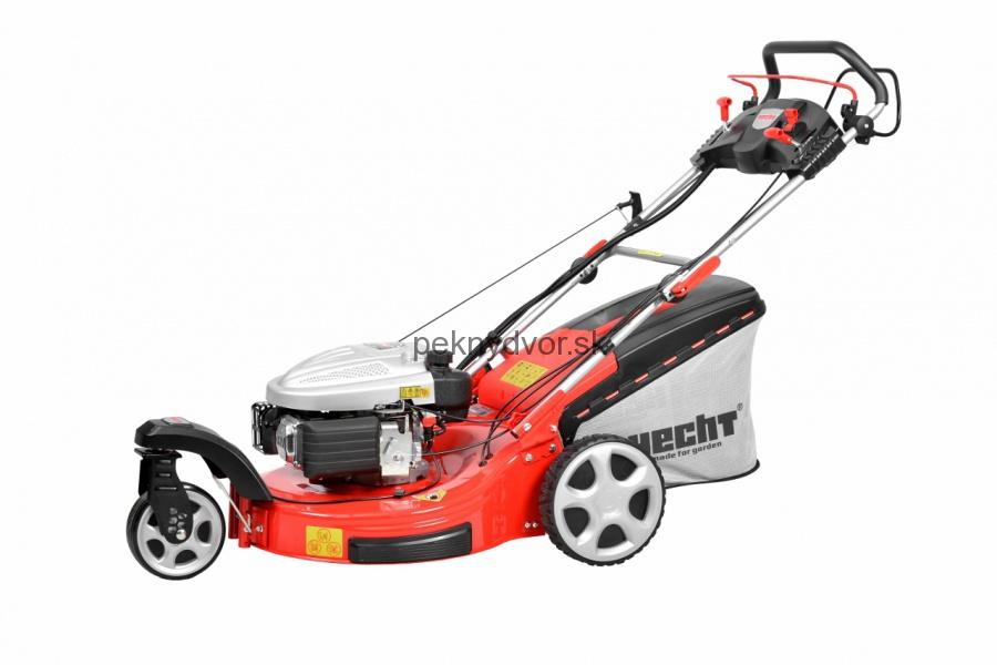 HECHT 5563 SXE - benzínová trojkolesová kosačka s pojazdom