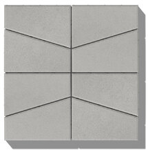 Odvodňovacia dlažba CITY XL TRAPEZ - farba sivo-biela